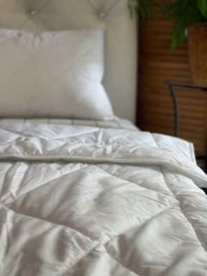 одеяло clima soft (145 × 205, eco fiber premium, полое супер тонкое микроволокно, 100% полиэстер, 200 гр., organic cott)