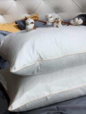 подушка comfort balance (70 × 70, инновационные шарики air soft, 100 % хлопок, пуходержащий тик )